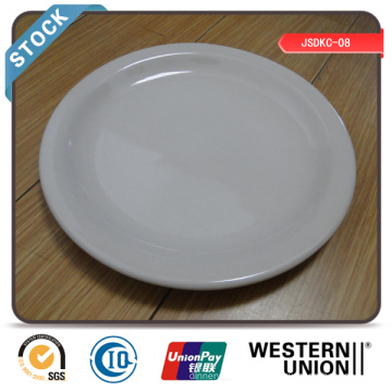 Assiette plate 9 &quot;(bord étroit) en stock